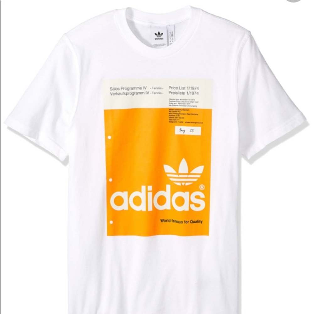 adidas Pantone White & Gold T-Shirt